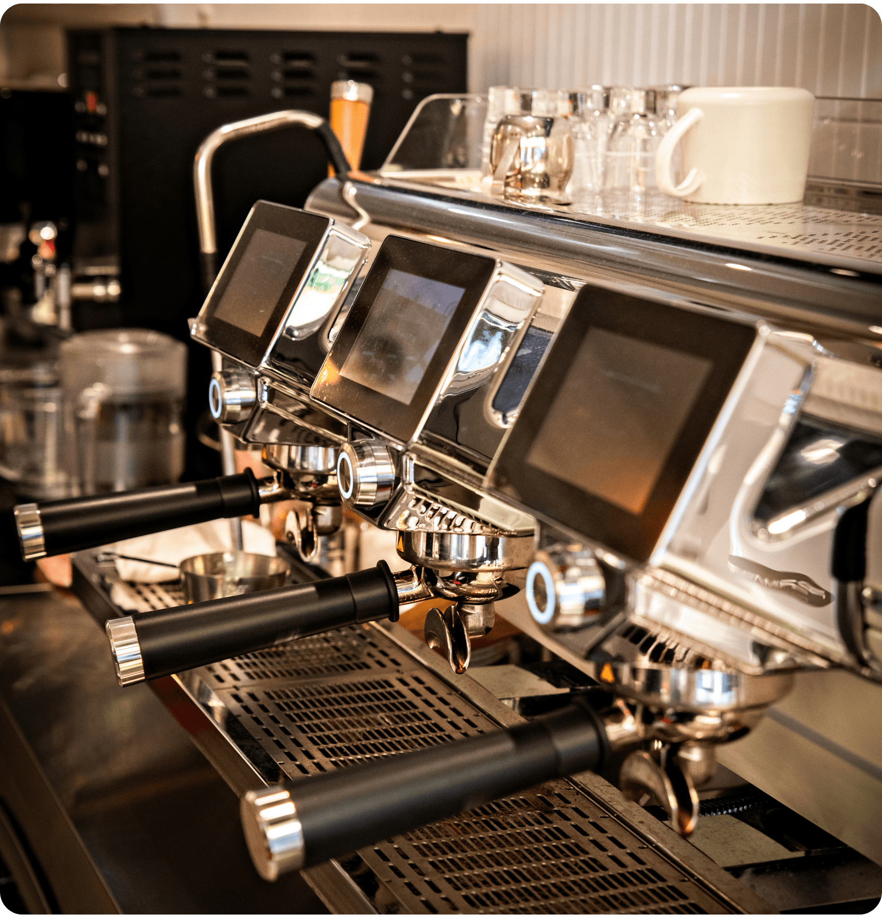 Modern coffee shop interior